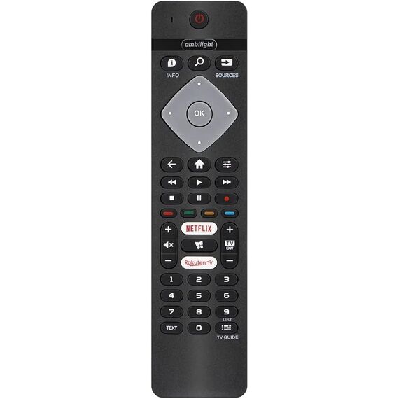 FOXRMT Ersatz Fernbedienung Philips Fernseher für alle Philips Ambilight 4K Smart TV – Vorprogrammierte BRC0884301/01 Universal Phi-Lips Ambilight Fernbedienung