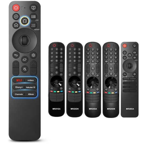 Für LG-Smart-TV-Fernbedienung, Magic Remote für LG Fernseher NanoCell OLED EVO QNED QLED UHD TV, kompatibel mit MR21、MR22、MR23、MR24、MR25