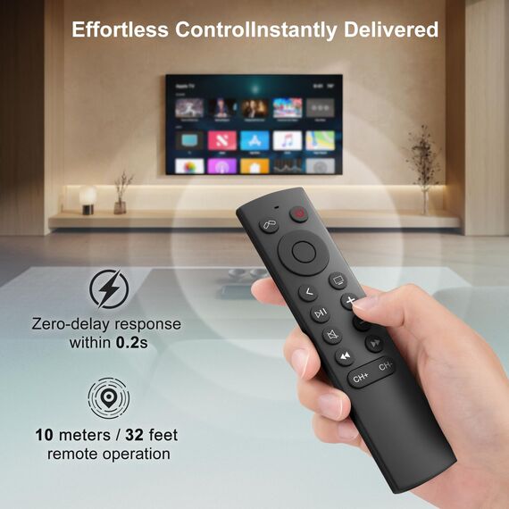 für Apple-TV-Fernbedienung, Universelle Ersatzfernbedienung für Apple TV 4K/HD (ohne Siri und Sprachsteuerung)