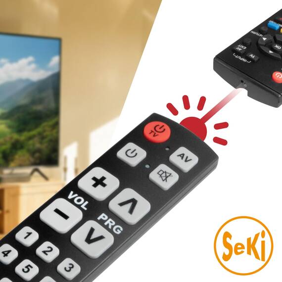 SeKi Easy Plus lernfähige Universal-Fernbedienung schwarz