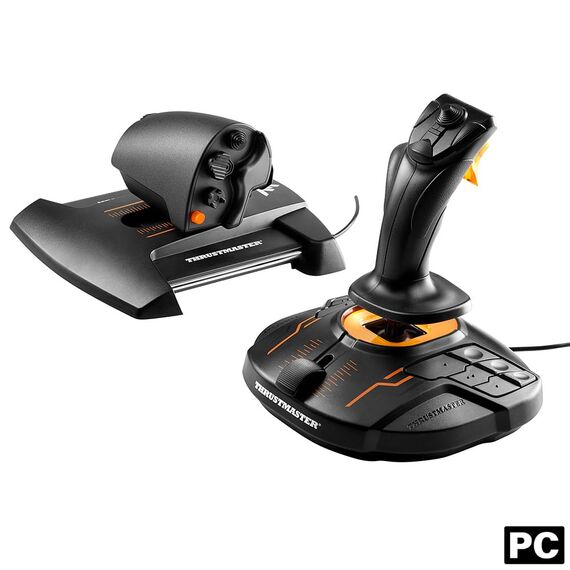 Thrustmaster T.16000M FCS HOTAS – Flight Stick & TWCS Schubregler mit H.E.A.R.T Magnet-Technologie – S.M.A.R.T Schienensystem – Ideal für MSFS & Elite Dangerous – PC