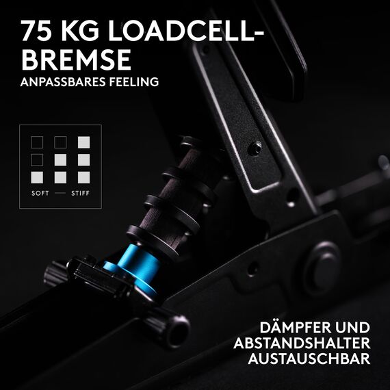 Logitech G RS50 System mit RS Pedals: 4-teiliges Sim-Racing-Setup – RS50 Wheel Base 8 Nm Direct Drive, RS Wheel Hub, RS Round Wheel 28 cm und RS Pedals – für Xbox/PC