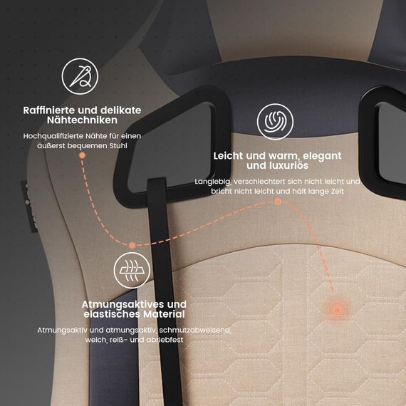 SUKIDA Gaming Stuhl,Ergonomischer Gaming-Stuhl mit Fußstütze, Racing Gaming Chair Kopfstütze Verstellbarer Computerstuhl Höhenverstellbar Lendenwirbelstütze für Homeoffice und Gaming,Blaugrau