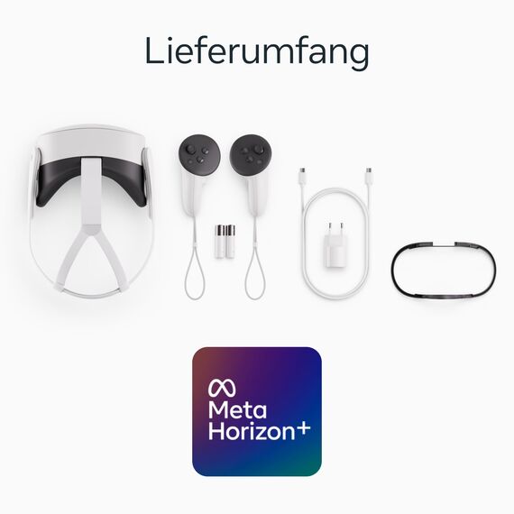 Meta Quest 3S 128 GB – Tauche in die virtuelle Realität EIN – Tausende immersive Erlebnisse – All-in-One-Headset – Inklusive 3-monatigem Meta Horizon+ Probeabo