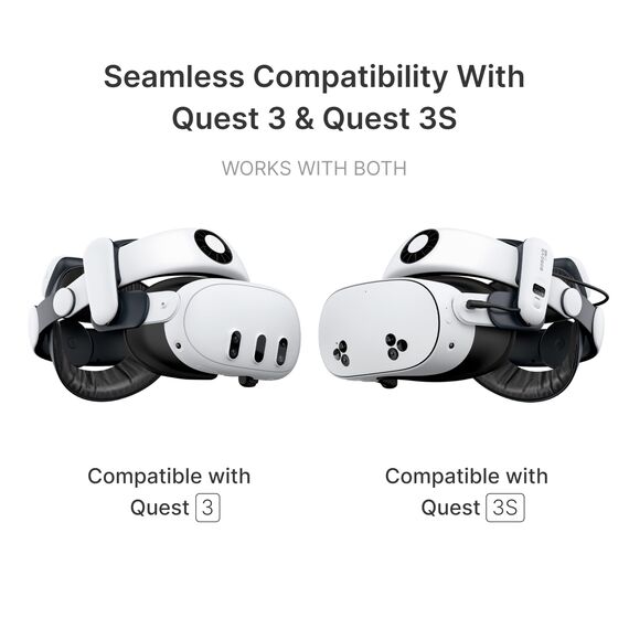 BOBOVR S3 Pro Strap mit Akku Accessories,Kompatibel mit Meta Quest 3/Quest 3S,Luftkühlungssystem und 10000 mAh Hot Swap Akku