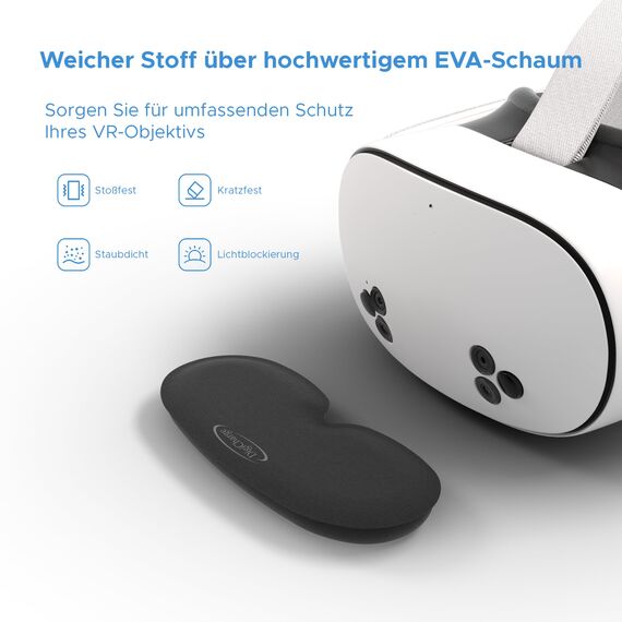 Digicharge VR Objektivschutz Objektivabdeckung Kompatibel mit Meta Quest 3S, 3S Xbox Edition, Quest 3, Quest 2, Oculus RiftS, PICO, Premium-Schaum, Schutz vor Staub und Kratzern VR Lens Cover