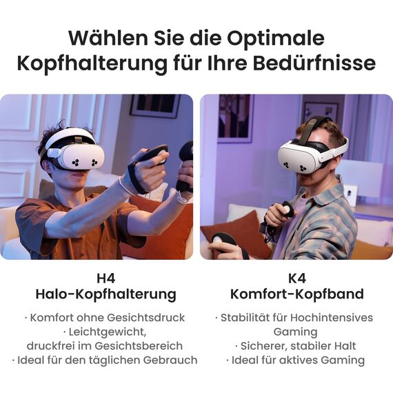 KIWI design K4 Komfort Headstrap Kompatibel mit Meta Quest 3S/Quest 3