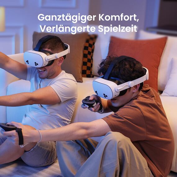 KIWI design K4 Boost Komfort Head Strap mit Akku Kompatibel mit Meta Quest 3/Quest 3S