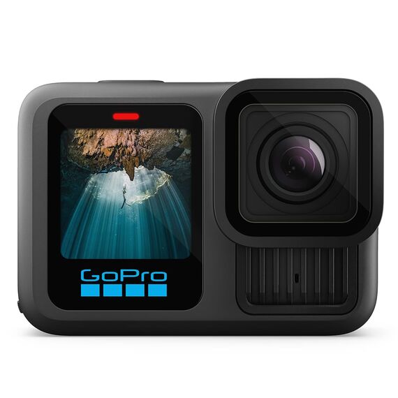 GoPro HERO13 Black Zubehörpaket – enthält den Handler (schwimmender Handgriff), 2 Enduro-Akkus, 2 Gebogene Klebehalterungen, 64GB SanDisk MicroSD-Karte, Tragetasche und mehr