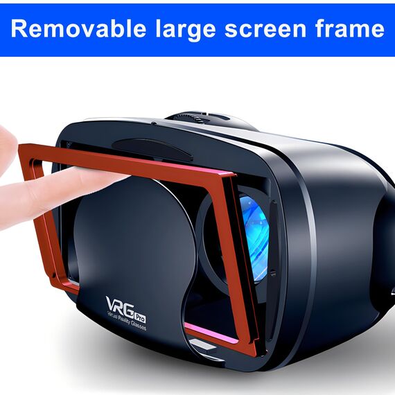VR Brille Handy,3D Virtual Reality Headset,HD Anti-Blaulicht Linsen 3D VR Glasses Augenschutz Brille PC Unterhaltung mit kabelloser Fernbedienung,für iPhone Samsung Android 5,0-7,0 Zoll