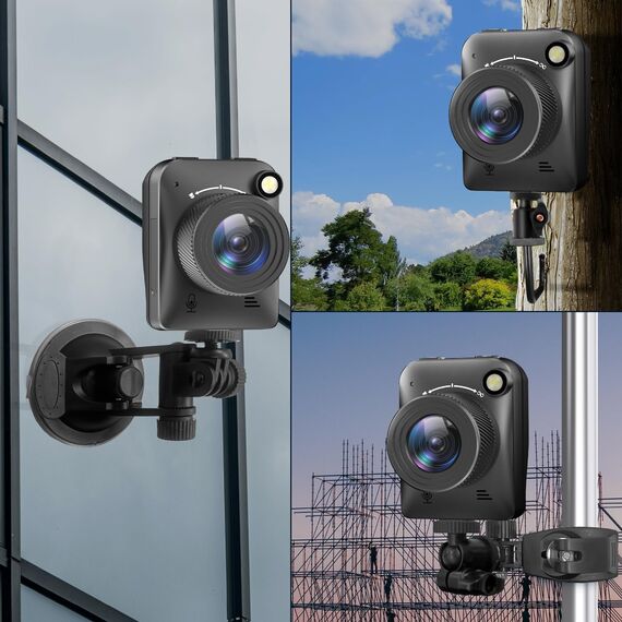 Dsoon Zeitraffer Kamera,4K FHD Time Laspe Camera für Den Außenbereich,Wasserdicht Nach IP66,Für Die Aufzeichnung Bauarbeiten,Wetter und Pflanzen,6 Monate Akkulaufzeit,64GB TF-Karte Inklusive