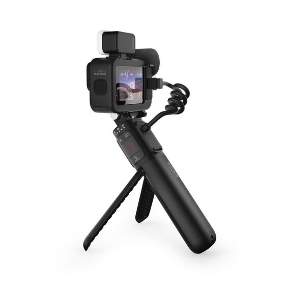 GoPro HERO12 Black Creator Edition – enthält HERO12 Black, Volta (Batteriegriff, Stativ, Fernbedienung), Media Mod, Light Mod, Enduro-Akku und Tragetasche, 1080p