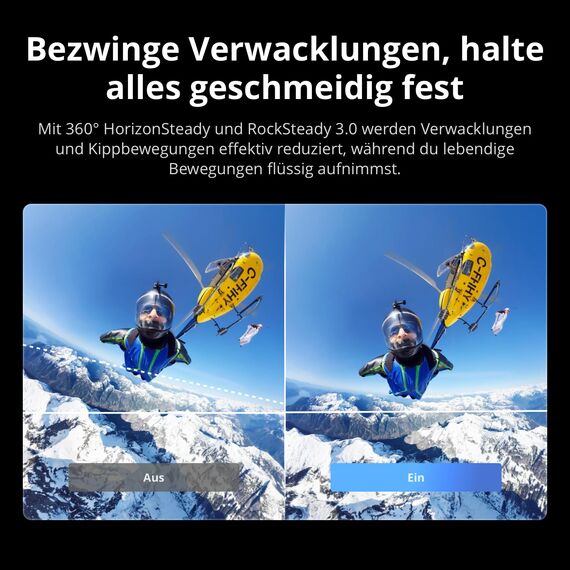 DJI Osmo 360 Vlog Combo, 360 Kamera ideal für Vlogger mit Mic Mini Sender, verlängerte Akkulaufzeit mit 3 Akkus, Action-Kamera mit 1-Zoll 360° Aufnahmen, Natives 8K 360° Video, 170° Sichtfeld