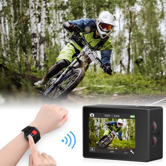 AKASO EK7000 Pro 4K Action-Kamera mit 64GB microSDXC Speicherkarte