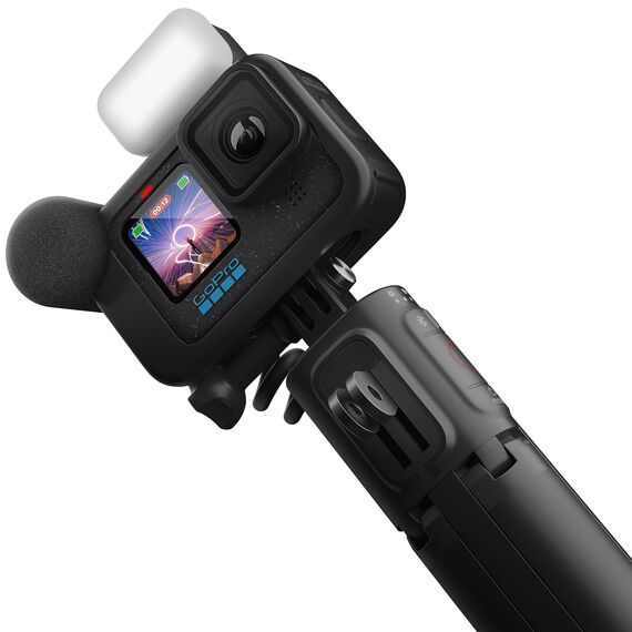 GoPro HERO12 Black Creator Edition – enthält HERO12 Black, Volta (Batteriegriff, Stativ, Fernbedienung), Media Mod, Light Mod, Enduro-Akku und Tragetasche, 1080p