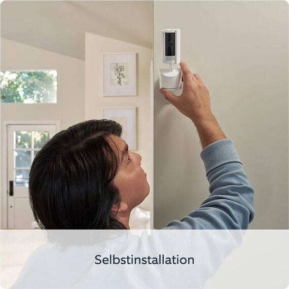 Bewegliche Ring-Innenkamera (Pan-Tilt Indoor Camera) von Amazon | Plug-in-Sicherheitskamera für Haustierbesitzer | 360° schwenkbar, 169° neigbar | 30 Tage Ring Protect