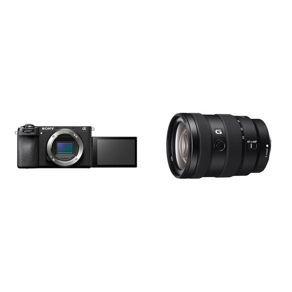 Sony Alpha 6700 Spiegellose APS-C Digitalkamera (KI-basierter Autofokus, 5-Achsen-Bildstabilisierung, 4k 120p Video, Touch-Display für Vlogging & Selfies) + 1655G