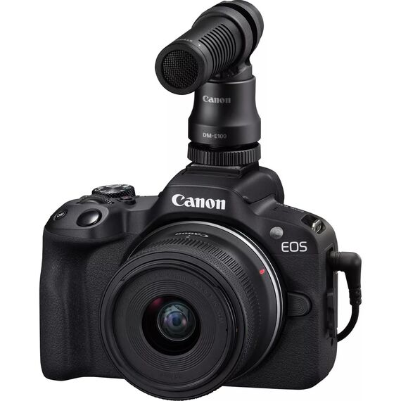 Canon EOS R50 Systemkamera + RF-S 18-45mm is STM Objektiv 2X Batterien (Zusätzliches Akku-Kit) - Spiegellose Kamera (Digitalkamera mit Autofokus + Motiverkennung für Personen Augen Tiere Fahrzeuge.)