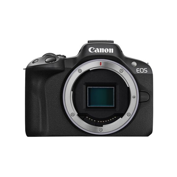 Canon EOS R50 Systemkamera - Spiegellose Kamera (Digitalkamera mit Autofokus + Motiverkennung für Personen Augen Tiere Fahrzeuge, 4K Video, 15 Bilder pro Sekunde, WiFi, schwenkbares Touch-Display)