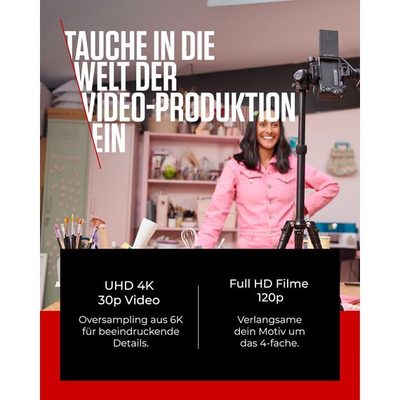 Canon EOS R50 Systemkamera + RF-S 18-45mm is STM Objektiv - Spiegellose Kamera (Digitalkamera mit Autofokus + Motiverkennung für Personen Augen Tiere Fahrzeuge, 4k Video, 15 Bilder pro Sek.) schwarz