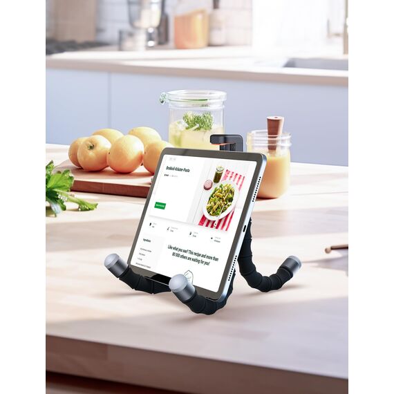 Mini Handy Stativ für Smartphone, Flexibler 360° Drehbarer Tripod mit Fernauslöser, Tragbarer Kamera Ständer Handy-Foto & Videokits Kompatibel mit iPhone, Galaxy