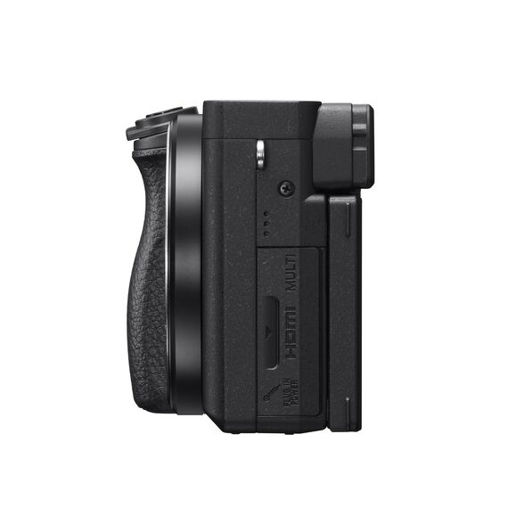 Sony Alpha 6400 APS-C Spiegellose Kamera mit 18-135mm Objektiv (Schneller 0,02s Autofokus mit Augenerkennung für Mensch und Tier, 4K-Filmaufnahmen und neigbares Display für Vlogging)