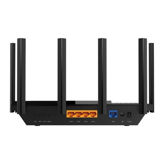 TP-Link Archer AXE75 Wi-Fi 6E WLAN Router, 5400 Mbit/s Tri-Band WLAN, 4 × Gigabit LAN-Ports, 1 × USB 3.0 Port, WPA3, HomeCare,kompatibel mit Alexa, Tether APP