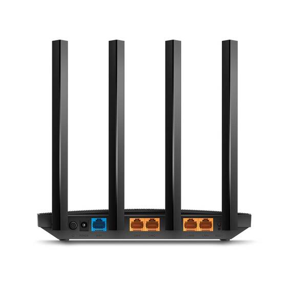 TP-Link Archer C80 Dualband WLAN Router (600 Mbit/s 2,4GHz, 1300Mbit/s 5GHz), 4 Gigabit LAN Ports, Print/Media/FTP Server, Gast-Netzwerk, unterstützt Keine DSL-Funktion