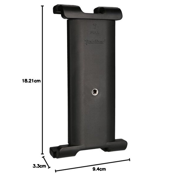Rollei Tablet Halterung - universeller Halter für ihr Tablet mit 1/4“ Gewinde an der Rückseite, passend für Tablets bis zu 24 cm Breite - Schwarz