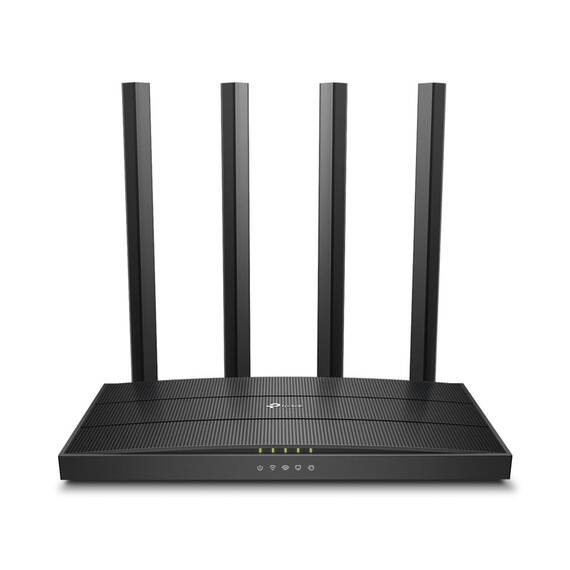 TP-Link Archer C6 Dualband Gigabit WLAN-Router (867Mbit/s 5GHz + 300Mbit/s 2,4GHz, 4 Gigabit LAN-Port, MU-MIMO, IPTV, Unterstützt Keine DSL-Funktion