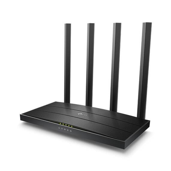 TP-Link Archer C6 Dualband Gigabit WLAN-Router (867Mbit/s 5GHz + 300Mbit/s 2,4GHz, 4 Gigabit LAN-Port, MU-MIMO, IPTV, Unterstützt Keine DSL-Funktion