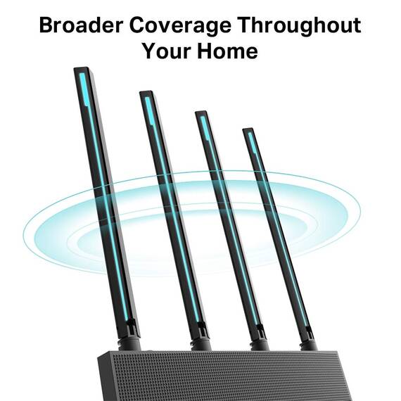TP-Link Archer C88 Dualband Gigabit WLAN-Router (1300Mbit/s 5GHz + 600Mbit/s 2,4GHz, 4 Gigabit LAN-Port, MU-MIMO, WPA3, Gast-Netzwerk, Unterstützt keine DSL-Funktion