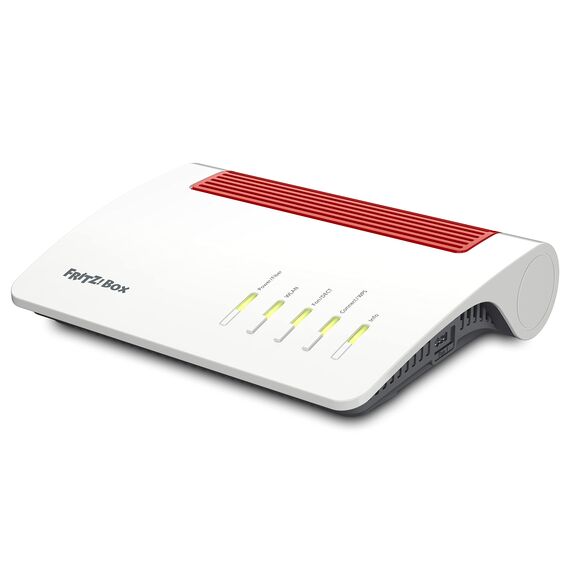 FRITZ!Box 5590 Fiber | Router für einen Glasfaseranschluss (Wi-Fi 6, bis 2.400 MBit/s (5 GHz) und 1.200 MBit/s (2,4 GHz), WLAN Mesh, DECT-Basis, 2,5-Gigabit-LAN-Port, geeignet für Deutschland)