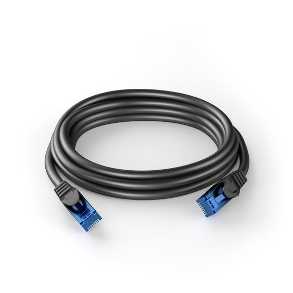KabelDirekt Netzwerkkabel – Überträgt maximale deutsche Glasfaser-Geschwindigkeit – Netzwerk, Ethernet Kabel, LAN & Patch Kabel – 25m – In 0,25-30m – Gigabit-Netz, Router/Modem, RJ45 (schwarz)