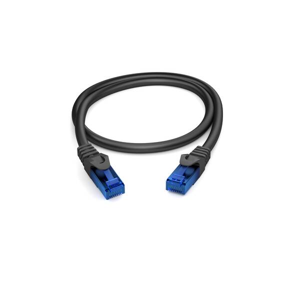 KabelDirekt Netzwerkkabel – Überträgt maximale deutsche Glasfaser-Geschwindigkeit – Netzwerk, Ethernet Kabel, LAN & Patch Kabel – 5x 0,5m – In 0,25-30m – Gigabit-Netz, Router/Modem, RJ45 (schwarz)
