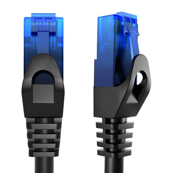 KabelDirekt Netzwerkkabel – Überträgt maximale deutsche Glasfaser-Geschwindigkeit – Netzwerk, Ethernet Kabel, LAN & Patch Kabel – 22,8m – In 0,25-30m – Gigabit-Netz, Router/Modem, RJ45 (schwarz)