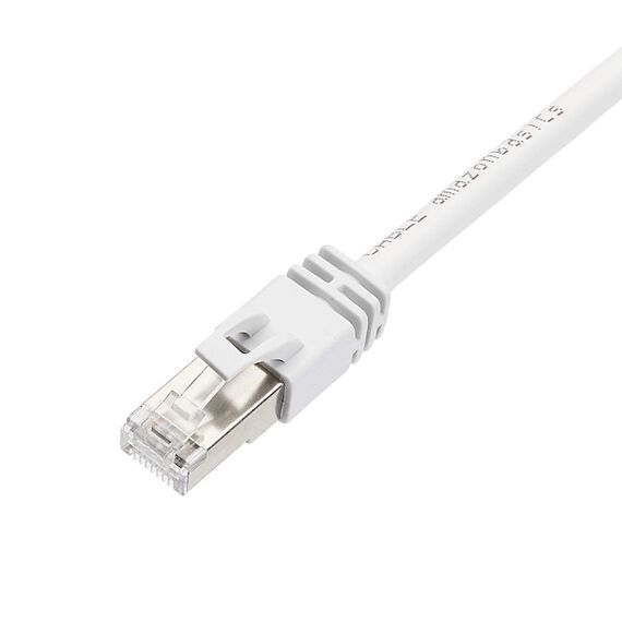 Amazon Basics High-Speed-Patchkabel, RJ45 Cat7, Gigabit-Ethernet, weiß, 6 m, 1 Stück