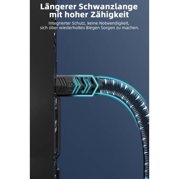 Ercielook Lan Kabel 20m, Hochgeschwindigkeits-Cat8-Netzwerkkabel für den Außen- und Innenbereich, 40 Gbit/s geflochtener Patchkabel mit RJ45-Stecker für Router/Gaming/Modem