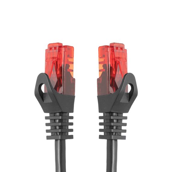 BIGtec LAN Kabel 0,25m Netzwerkkabel schwarz - 10 Stück - Gigabit Ethernet Kabel RJ45 Stecker Patchkabel für Patchpanel Netzwerk Switch Gaming kompatibel Playstation 5 PS5 Nintendo Switch 2-Station
