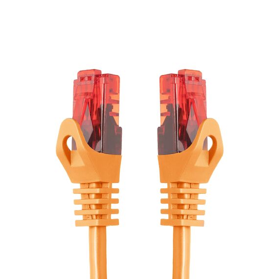 BIGtec LAN Kabel 0,25m Netzwerkkabel orange - 5 Stück - Gigabit Ethernet Kabel RJ45 Stecker Patchkabel für Patchpanel Netzwerk Switch Gaming kompatibel Playstation 5 PS5 XBOX Nintendo Switch 2-Station