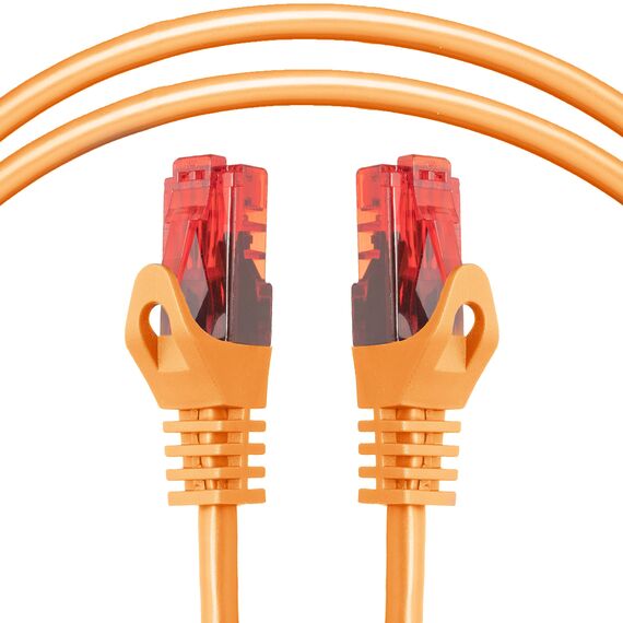 BIGtec LAN Kabel 0,15m Netzwerkkabel orange Gigabit Ethernet Kabel RJ45 Stecker Patchkabel für Patchpanel Netzwerk Switch Gaming PC kompatibel Playstation 5 PS5 Nintendo Switch 2 -Station 0,15 Meter
