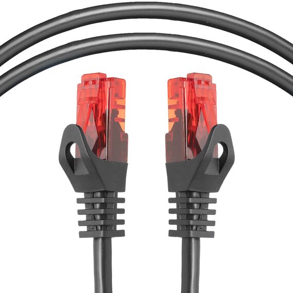 BIGtec LAN Kabel 0,15m Netzwerkkabel schwarz - 10 Stück - Gigabit Ethernet Kabel RJ45 Stecker Patchkabel für Patchpanel Netzwerk Switch Gaming kompatibel Playstation 5 PS5 Nintendo Switch 2-Station