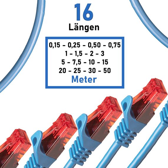 BIGtec LAN Kabel 1m Netzwerkkabel blau Gigabit Ethernet Kabel RJ45 Stecker Patchkabel für Patchpanel Netzwerk Switch Gaming PC kompatibel Playstation 5 PS5 XBOX Nintendo Switch 2 -Station 1 Meter