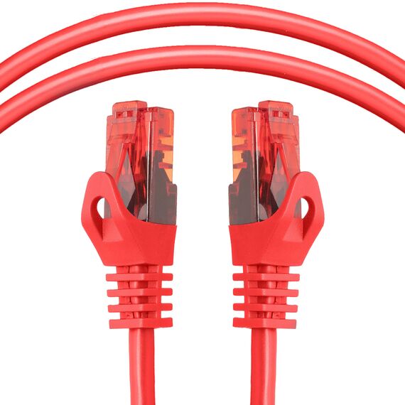 BIGtec LAN Kabel 0,75m Netzwerkkabel rot Gigabit Ethernet Kabel RJ45 Stecker Patchkabel für Patchpanel Netzwerk Switch Gaming PC kompatibel Playstation 5 PS5 XBOX Nintendo Switch 2 -Station 0,75 Meter