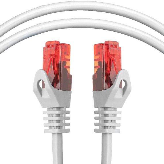 BIGtec LAN Kabel 0,5m Netzwerkkabel weiss - 10 Stück - Gigabit Ethernet Kabel RJ45 Stecker Patchkabel für Patchpanel Netzwerk Switch Gaming kompatibel Playstation 5 PS5 XBOX Nintendo Switch 2-Station