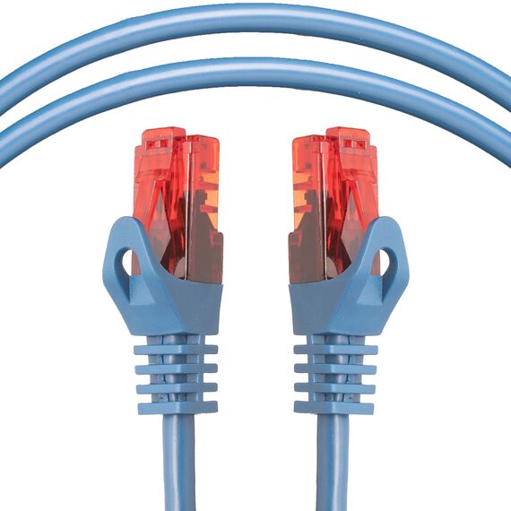 BIGtec 0,75m Gigabit Ethernet LAN Kabel Netzwerkkabel blau