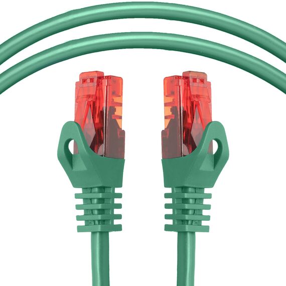 BIGtec LAN Kabel 0,75m Netzwerkkabel grün - 5 Stück - Gigabit Ethernet Kabel RJ45 Stecker Patchkabel für Patchpanel Netzwerk Switch Gaming kompatibel Playstation 5 PS5 XBOX Nintendo Switch 2-Station