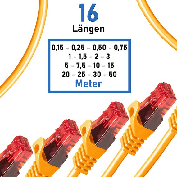 BIGtec LAN Kabel 0,75m Netzwerkkabel orange - 10 Stück - Gigabit Ethernet Kabel RJ45 Stecker Patchkabel für Patchpanel Netzwerk Switch Gaming kompatibel Playstation 5 PS5 Nintendo Switch 2-Station
