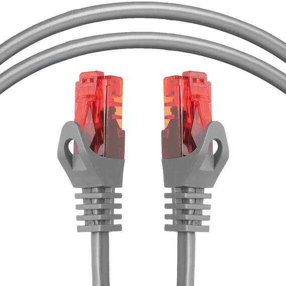 BIGtec LAN Kabel 2m Netzwerkkabel grau - 5 Stück - Gigabit Ethernet Kabel RJ45 Stecker Patchkabel für Patchpanel Netzwerk Switch Gaming kompatibel Playstation 5 PS5 XBOX Nintendo Switch 2-Station