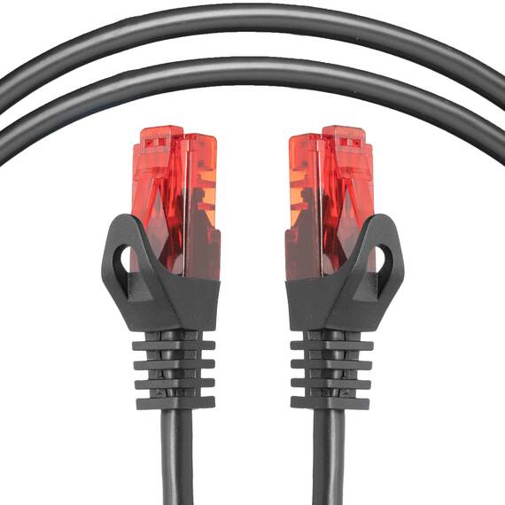 BIGtec LAN Kabel 1,5m Netzwerkkabel schwarz - 5 Stück - Gigabit Ethernet Kabel RJ45 Stecker Patchkabel für Patchpanel Netzwerk Switch Gaming kompatibel Playstation 5 PS5 XBOX Nintendo Switch 2-Station